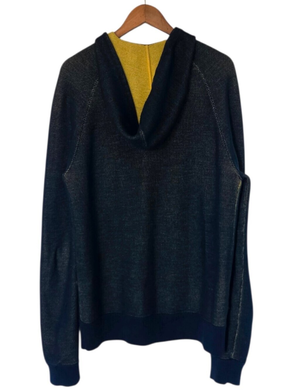 Marc by Marc Jacobs Hoodie Men Large Navy Wool Blend Full Zip - Picture 3 of 12